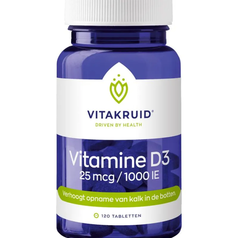 Vitakruid Vitamine D3 25 mcg / 1000 IE - 120 tabletten