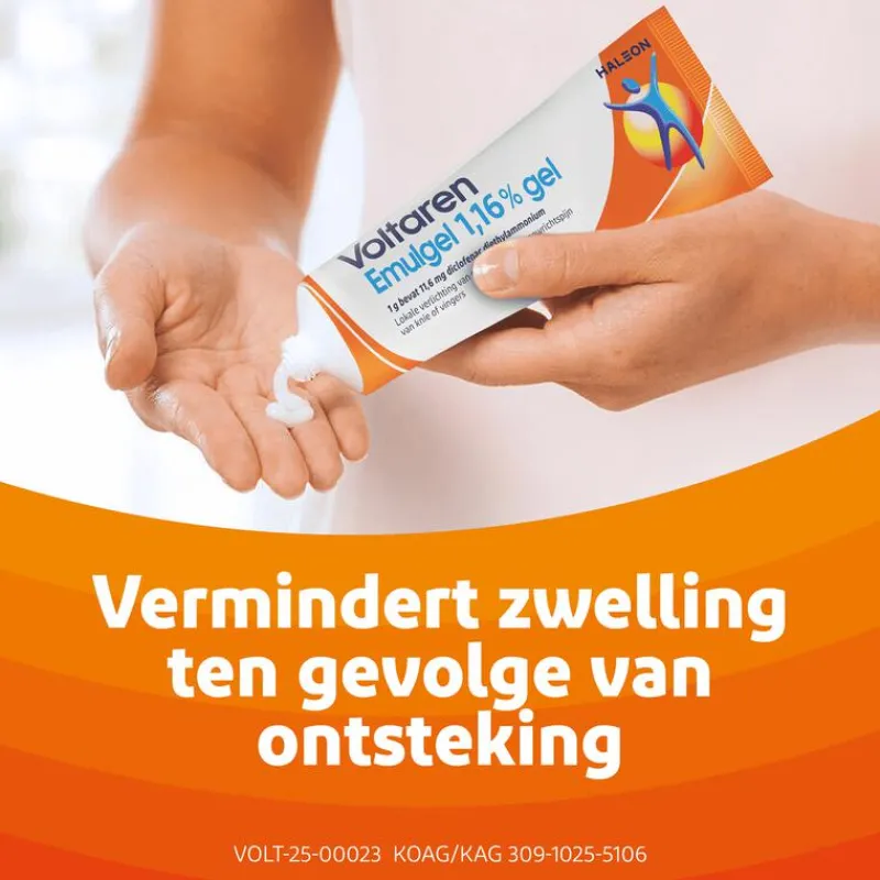 Voltaren Emulgel 1,16% (diclofenac) Bij Gewrichtspijn In Knie En Vinger 60 GR