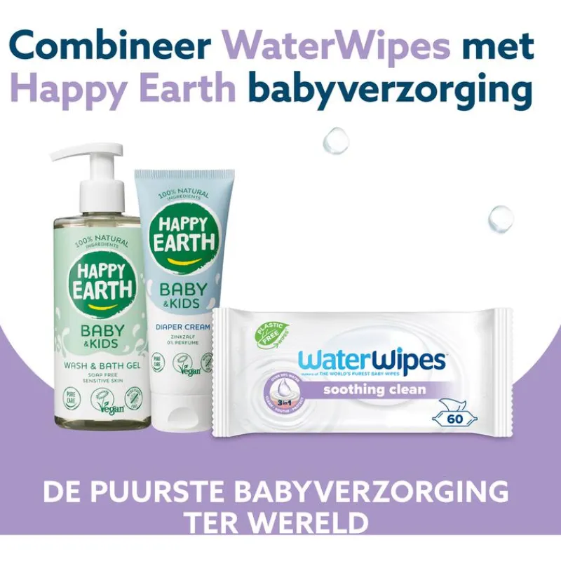 Waterwipes Soothing Clean Billendoekjes 48 stuks