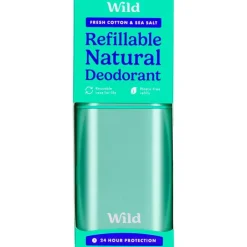 Wild Cosmetics Limited Wild Aqua Case Fresh Cotton & Sea Salt Starterpack Deodorant Stick 1 Stuk
