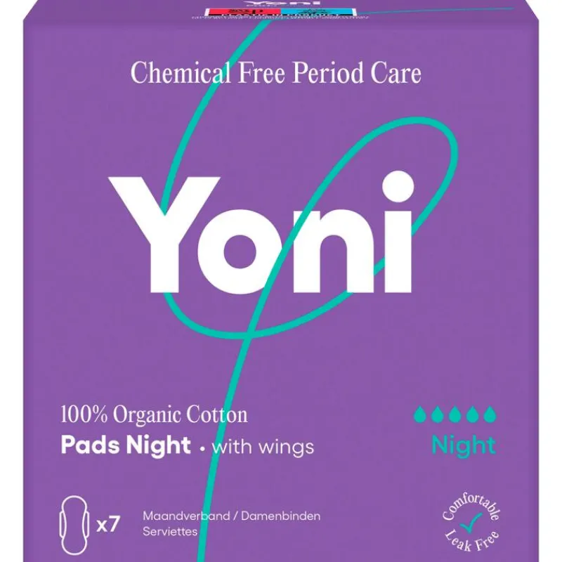 Yoni Maandverband Night 100% Biologisch Katoen