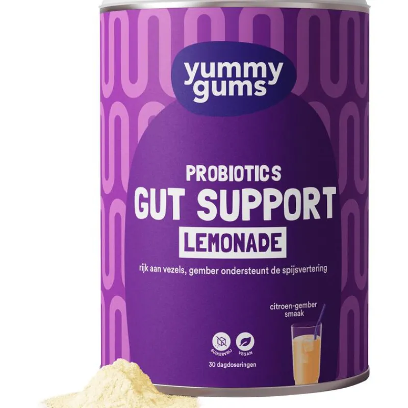Yummygums Gut Support Lemonade Suikervrij 240 GR