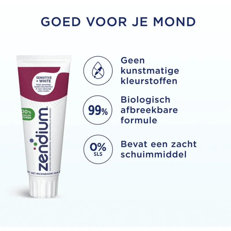 Zendium Sensitive Whitener Tandpasta 75 ML