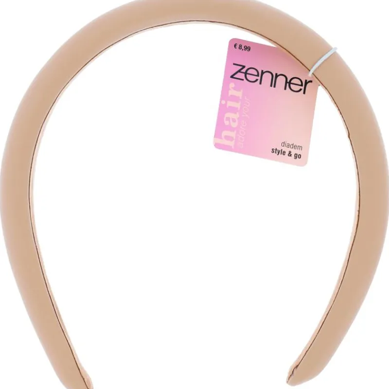 Zenner Diadeem Leatherlook Roze