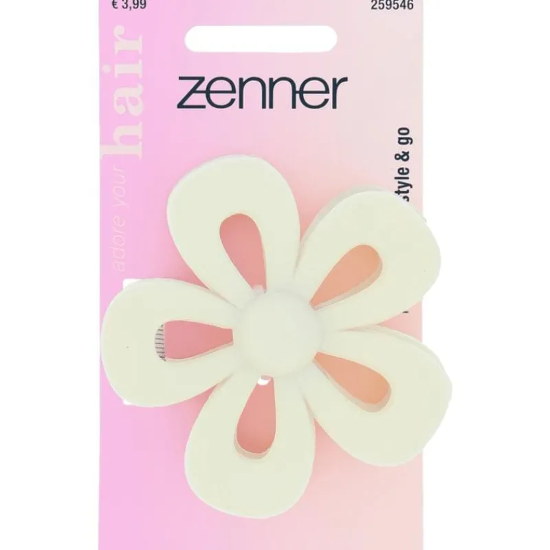 Zenner Haarklem Bloem Mat Wit