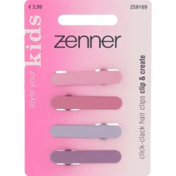 Zenner Klik-klak haarspeld kids 4x