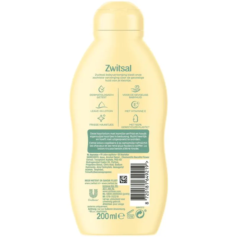 Zwitsal Haarlotion 200 ML