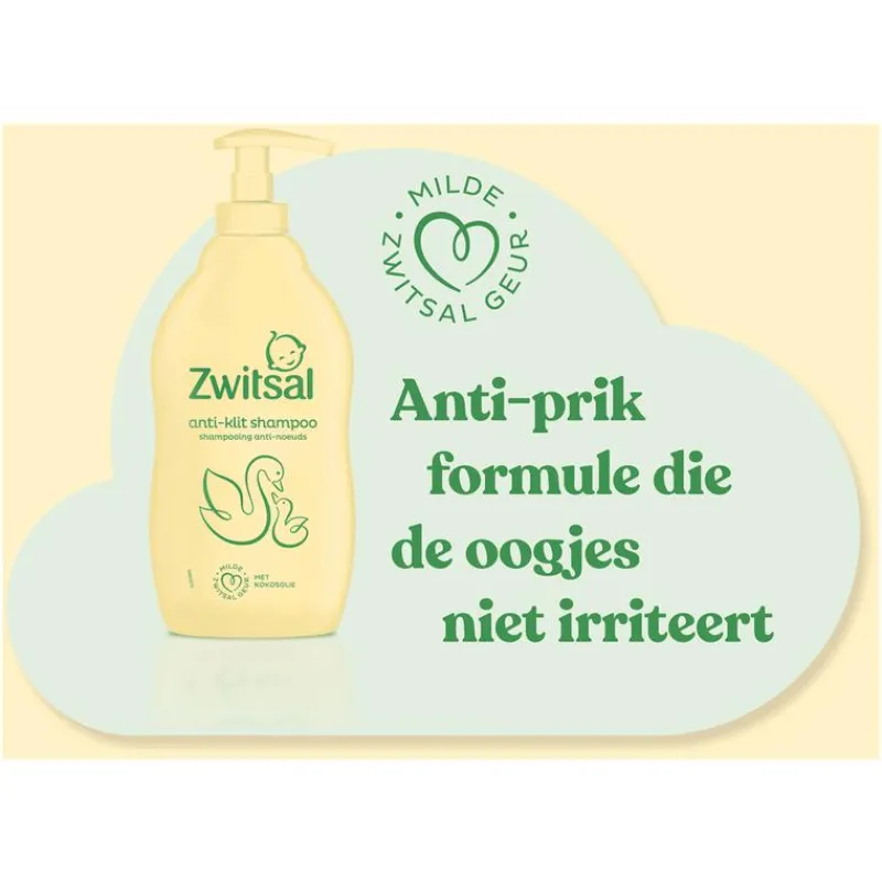 Zwitsal Shampoo Anti-Klit Baby Met Pompje 400 ML