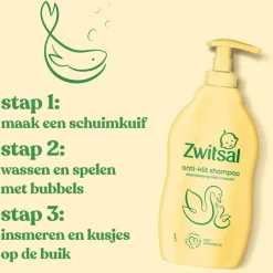 Zwitsal Shampoo Anti-Klit Baby Met Pompje 400 ML