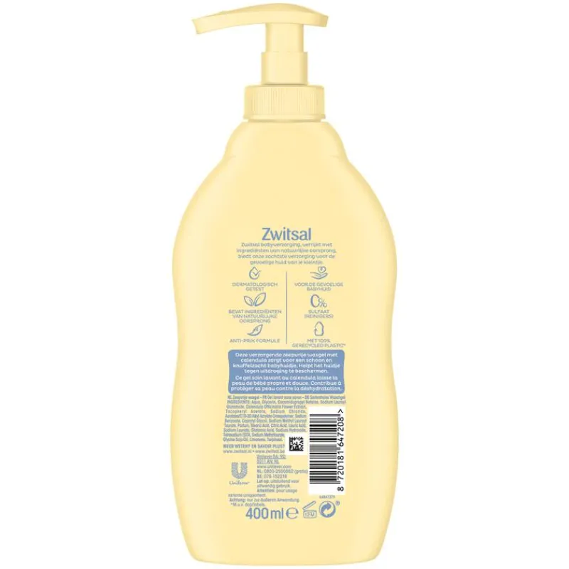 Zwitsal Zeepvrije Wasgel 400 ML
